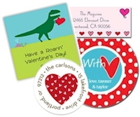 Free valentine address labels
